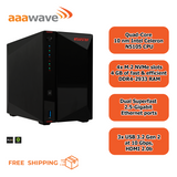 Asustor AS5402T Nimbustor 2 Gen2  2 Bay NAS,Quad-Core 2.0GHz CPU,Dual 2.5GbE Ports,4GB DDR4,4x M.2 SSD Slots (Diskless)