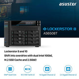 Asustor AS6508T Lockerstor 8 Enterprise 2.1GHz Quad-Core 8-Bay Diskless NAS Network Attached Storage