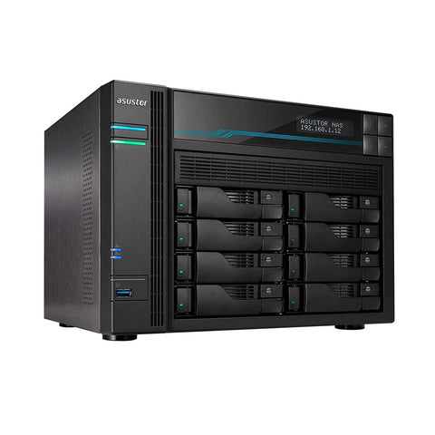 Asustor AS6508T Lockerstor 8 Enterprise 2.1GHz Quad-Core 8-Bay Diskless NAS Network Attached Storage