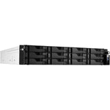 Asustor AS6512RD Lockerstor 12RD Quad-Core CPU, 8GB RAM DDR4,2U Rackmount with redundant PSU (12 Bays Diskless NAS)