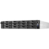 Asustor AS6512RD Lockerstor 12RD Quad-Core CPU, 8GB RAM DDR4,2U Rackmount with redundant PSU (12 Bays Diskless NAS)