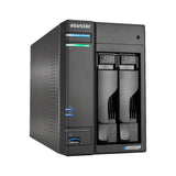 Asustor AS6602T 2Bay NAS Intel Gemini Lake -Refresh Quad-Core 4GB DDR4 SODIMM M.2 Slots Network Attached Storage