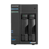 Asustor AS6602T 2Bay NAS Intel Gemini Lake -Refresh Quad-Core 4GB DDR4 SODIMM M.2 Slots Network Attached Storage