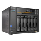 Asustor Lockerstor 6 Gen3 6 Bay NAS, Quad-Core 2.3GHz, 2x 10GbE Ports, 16G ECC DDR5, 4x M.2 SSD Slots (Diskless) AS6806T