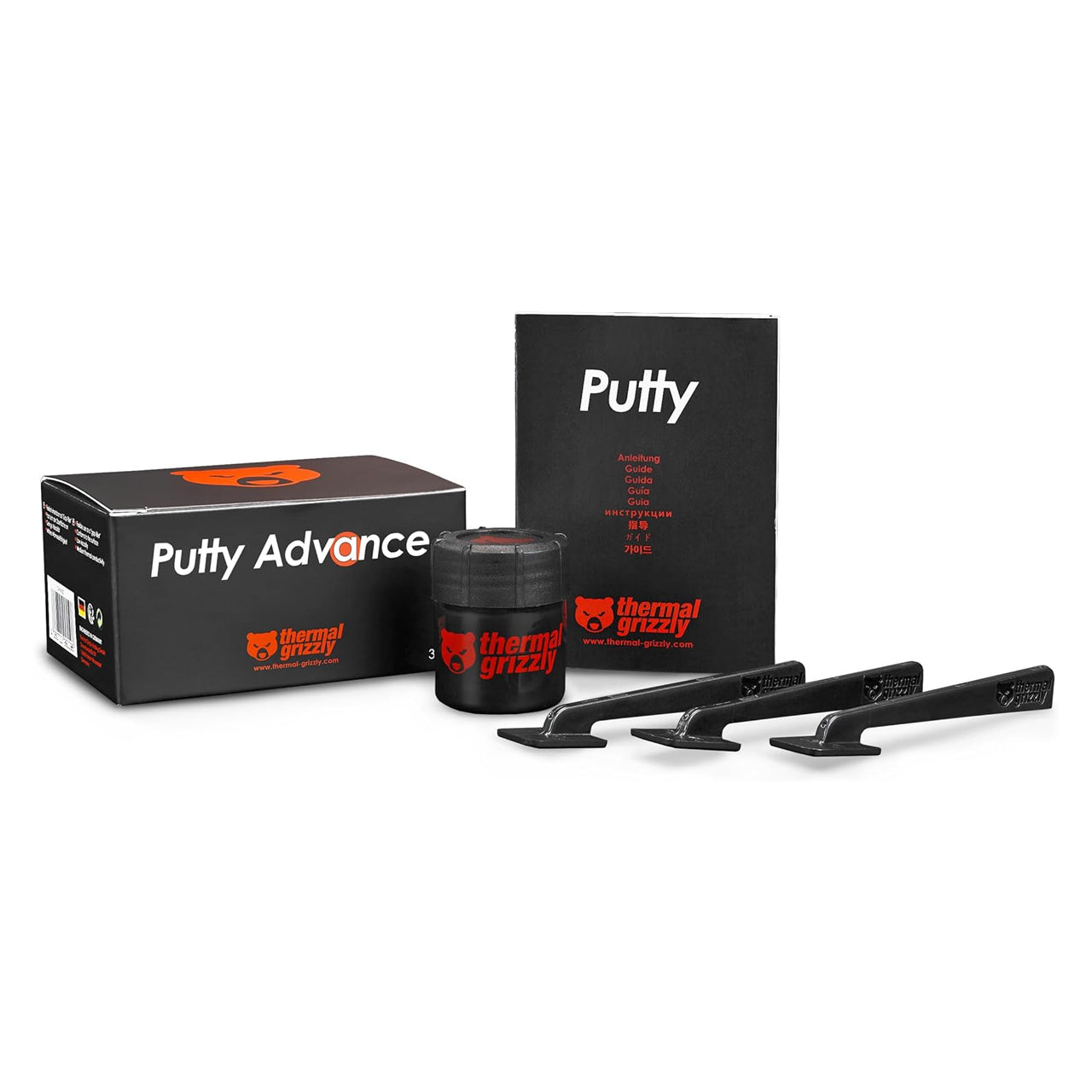 Thermal Grizzly TG Putty Advance, Electrically Non-Conductive Thermal Putty GPU Modding,Thermal Pad Replacement 30g TG-P-A-030