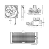 Arctic ACFRE00046B Liquid Freezer II 240 Multi Compatible All-in-One CPU Water Cooler (with AMD clip)