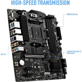 MSI B550M PRO-VDH WiFi ProSeries Motherboard (AMD AM4, DDR4, PCIe 4.0, SATA 6Gb/s, M.2, D-SUB/HDMI/DP, Micro-ATX)