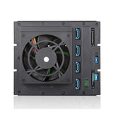 iStarUSA BPN-DE340HD-RED 3x5.25" to 4x3.5" 12Gb/s Cage Red