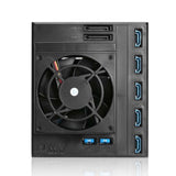 iStarUSA BPN-DE350HD-BLUE 3x5.25" to 5x3.5" 12Gb/s Cage Blue