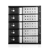 iStarUSA BPN-DE350HD-SILVER Trayless 3X 5.25 to 5X 3.5 12Gb/s HDD Hot-swap Rack