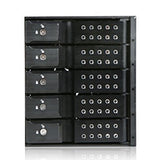 iStarUSA BPN-DE350SS-BLACK 3x5.25 to 5x3.5 Trayless Black