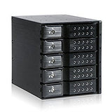 iStarUSA BPN-DE350SS-BLACK 3x5.25 to 5x3.5 Trayless Black