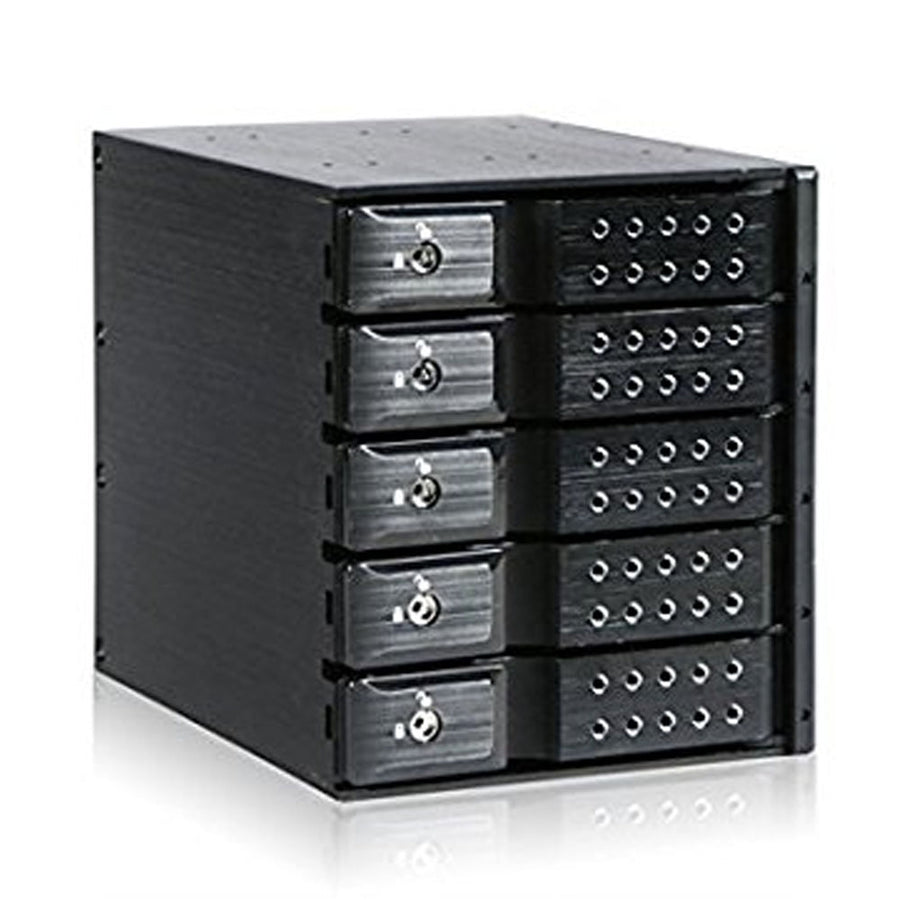 iStarUSA BPN-DE350SS-BLACK 3x5.25 to 5x3.5 Trayless Black