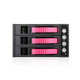 iStarUSA BPU-230HD-RED 2x5.25 to 3x3.5 12G Rack Red