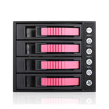 iStarUSA BPU-340HD-RED 3x5.25 to 4x3.5 12G Rack Red