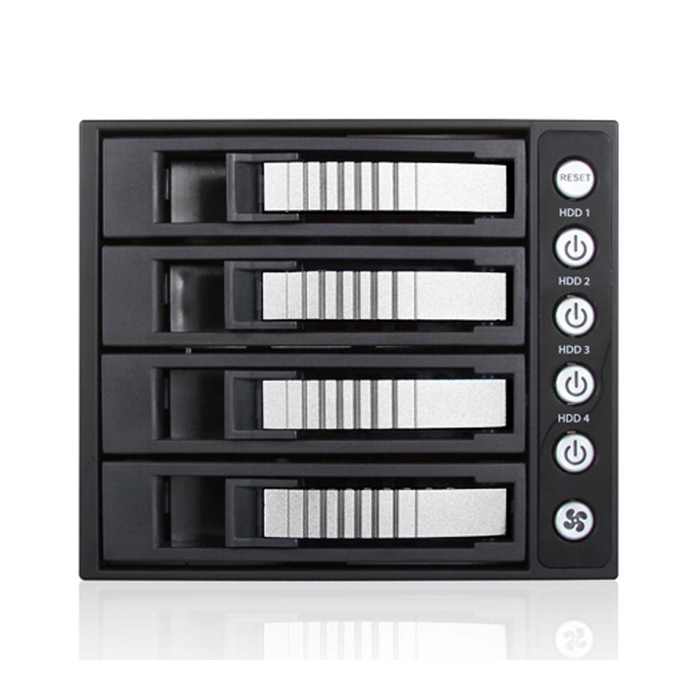 iStarUSA BPU-340HD-SILVER 3x5.25 to 4x3.5 12G Rack Silver