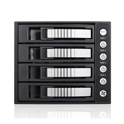 iStarUSA BPU-340HD-SILVER 3x5.25 to 4x3.5 12G Rack Silver