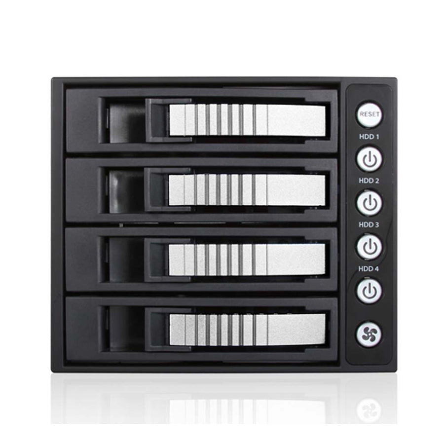 iStarUSA BPU-340HD-SILVER 3x5.25 to 4x3.5 12G Rack Silver