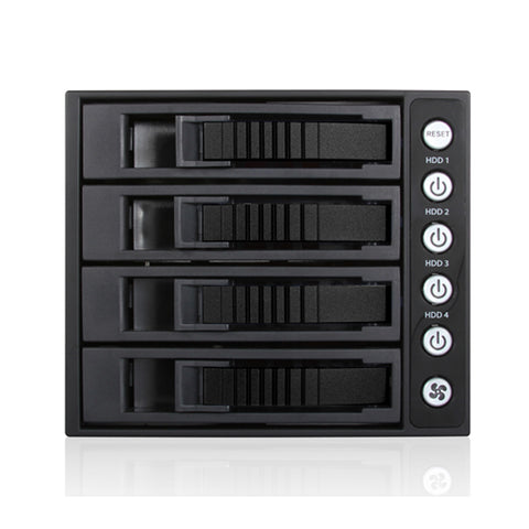 iStarUSA BPU-340MS-BLACK 3X5.25" To 4X3.5" 12G MiniSAS
