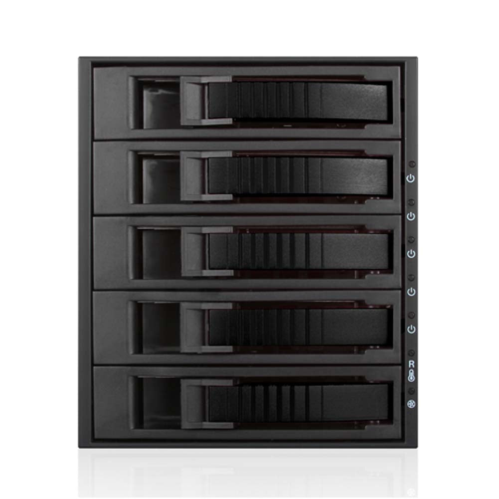 iStarUSA BPU-350HD-BLACK 3x5.25 to 5x3.5 12G Rack Black