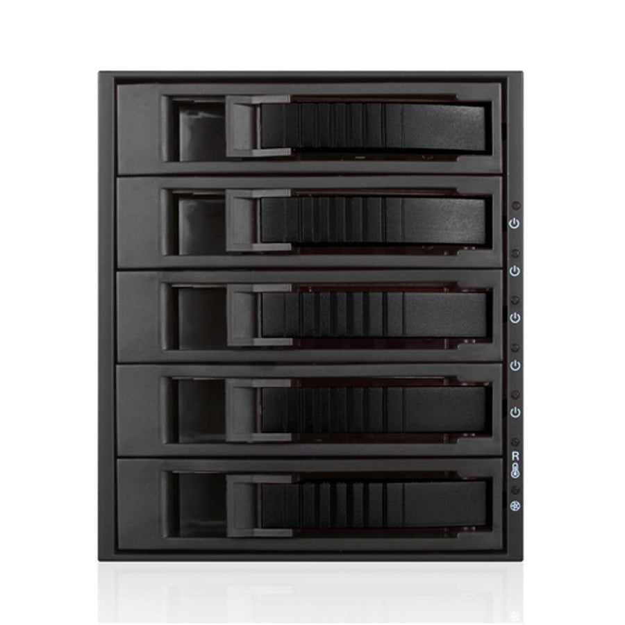 iStarUSA BPU-350HD-BLACK 3x5.25 to 5x3.5 12G Rack Black