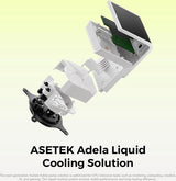 TRYX SE 360 ARGB 360mm AIO Rotatable MOLED Curved Screen 3D Cooler Asetek Adela (White) L-P360L-AM3M-G0W