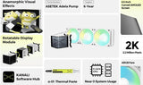 TRYX SE 360 ARGB 360mm AIO Rotatable MOLED Curved Screen 3D Cooler Asetek Adela (White) L-P360L-AM3M-G0W