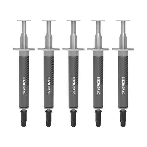 Cooler Master MGY-ADSK-N03G-R1 CryoFuze 5 Thermal Paste, Nanoparticles, CPU/GPU Temp-50°C to 240°C for CPU, GPU Coolers - Black (Pack of 5)