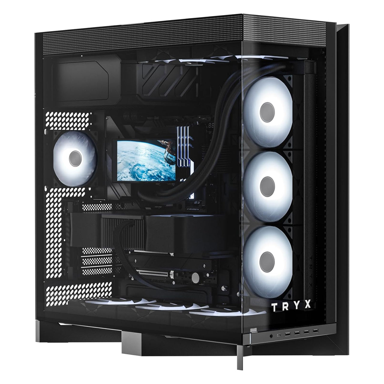 TRYX C-L700N-NN0H-G0K LUCA L70 Midi-Tower Tempered Glass ARGB PC case - Black