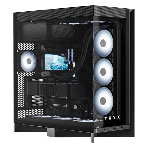 TRYX C-L700N-NN0H-G0K LUCA L70 Midi-Tower Tempered Glass ARGB PC case - Black