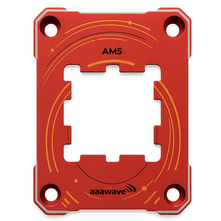 AAAwave AM5 CPU Contact Sealing Frame, Anti-Bending Contact Frame & Fixing Frame,  CPU Guard Protects AM5 Socket Components for Ryzen 7000/8000G/9000 - Red
