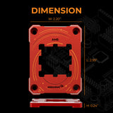 AAAwave AM5 CPU Contact Sealing Frame, Anti-Bending Contact Frame & Fixing Frame,  CPU Guard Protects AM5 Socket Components for Ryzen 7000/8000G/9000 - Red