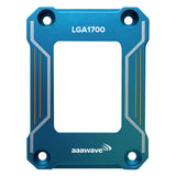 AAAwave LGA1700 CPU Contact Frame, Anti-Bending Fixing Bracket for Intel 12th/13th/14th Gen, Even Pressure CPU Guard, Aluminum Alloy Blue Contact Frame with Screwdriver - Blue