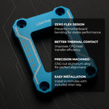 AAAwave LGA1700 CPU Contact Frame, Anti-Bending Fixing Bracket for Intel 12th/13th/14th Gen, Even Pressure CPU Guard, Aluminum Alloy Blue Contact Frame with Screwdriver - Blue