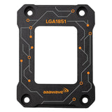 AAAwave LGA1851 CPU Contact Frame, Anti-Bending Fixing Bracket for Intel 15th Gen & Core Ultra Series 200 CPUs, Optimized Contact Pressure, Easy Installation, All Aluminum Alloy Frame - Black