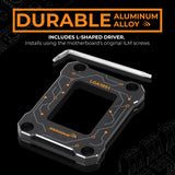 AAAwave LGA1851 CPU Contact Frame, Anti-Bending Fixing Bracket for Intel 15th Gen & Core Ultra Series 200 CPUs, Optimized Contact Pressure, Easy Installation, All Aluminum Alloy Frame - Black