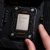 AAAwave LGA1851 CPU Contact Frame, Anti-Bending Fixing Bracket for Intel 15th Gen & Core Ultra Series 200 CPUs, Optimized Contact Pressure, Easy Installation, All Aluminum Alloy Frame - Black