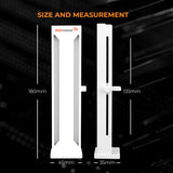 AAAwave AAAGPUBRKT-RGB-WH A-RGB GPU Support Bracket, 5V 3 PIN Adjustable Height GPU Brace with Magnet base (White)