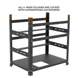 AAAwave Sluice V2 Mining Frame Stacking Brackets - Black
