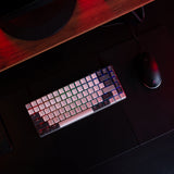 Azio CRG2G104 Cascade Wireless Backlit Mechanical Keyboard, Gateron Brown Switch, Bronze Base, Beige KC - Galaxy Light