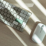 Azio CSG20404 Cascade Low Profile/Slim Wireless Backlit Mechanical Keyboard, Bronze Base, Milk Tea KC - Forest Dark