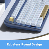 AZIO IK105 IZO Wireless Mechanical Keyboard with Blue Switches in Blue Iris