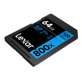 Lexar LSD0800064G-BNNNU High-Performance 800x 64GB  SDXC UHS-I Cards, Up to 120MB/s Read, for Point-and-Shoot Cameras