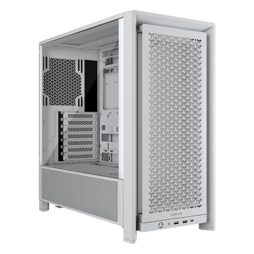 Corsair CC-9011291-WW 4000D Frame Modular Mid-Tower ATX PC Case InfiniRail Fan Mounting Dual 360mm Radiator - White