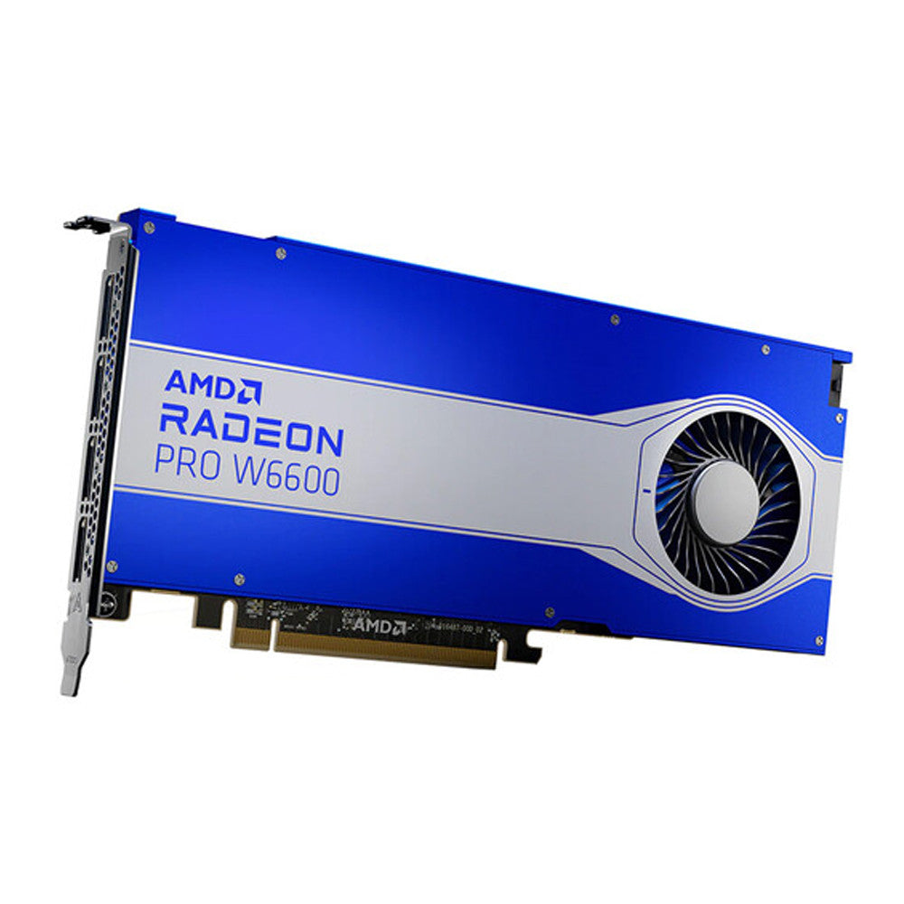 AMD 100-506208 RADEON Pro W6600 8GB GDDR6, 128 bit Bus Width, PCI Express 4.0 x16 - DisplayPort, Graphic Card