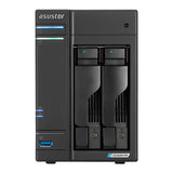 Asustor AS6702T LOCKERSTOR 2 Gen2, Small Business 2-Bays NAS, Quad-Core CPU, Dual 2.5/10GbE Port, 4GB DDR4 RAM, Network Attached Storage (Diskless)