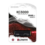 Kingston SKC3000D/2048G KC3000 2048GB PCIe 4.0 NVMe M.2 SSD - High-Performance Storage for Desktop and Laptop PCs