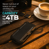 Titanium Micro Mercury 4TB Portable Aluminum SSD Up to 1000MB/S NVMe USB 3.1 IP66 water dust resistant for PC Mac Android and Game Console
