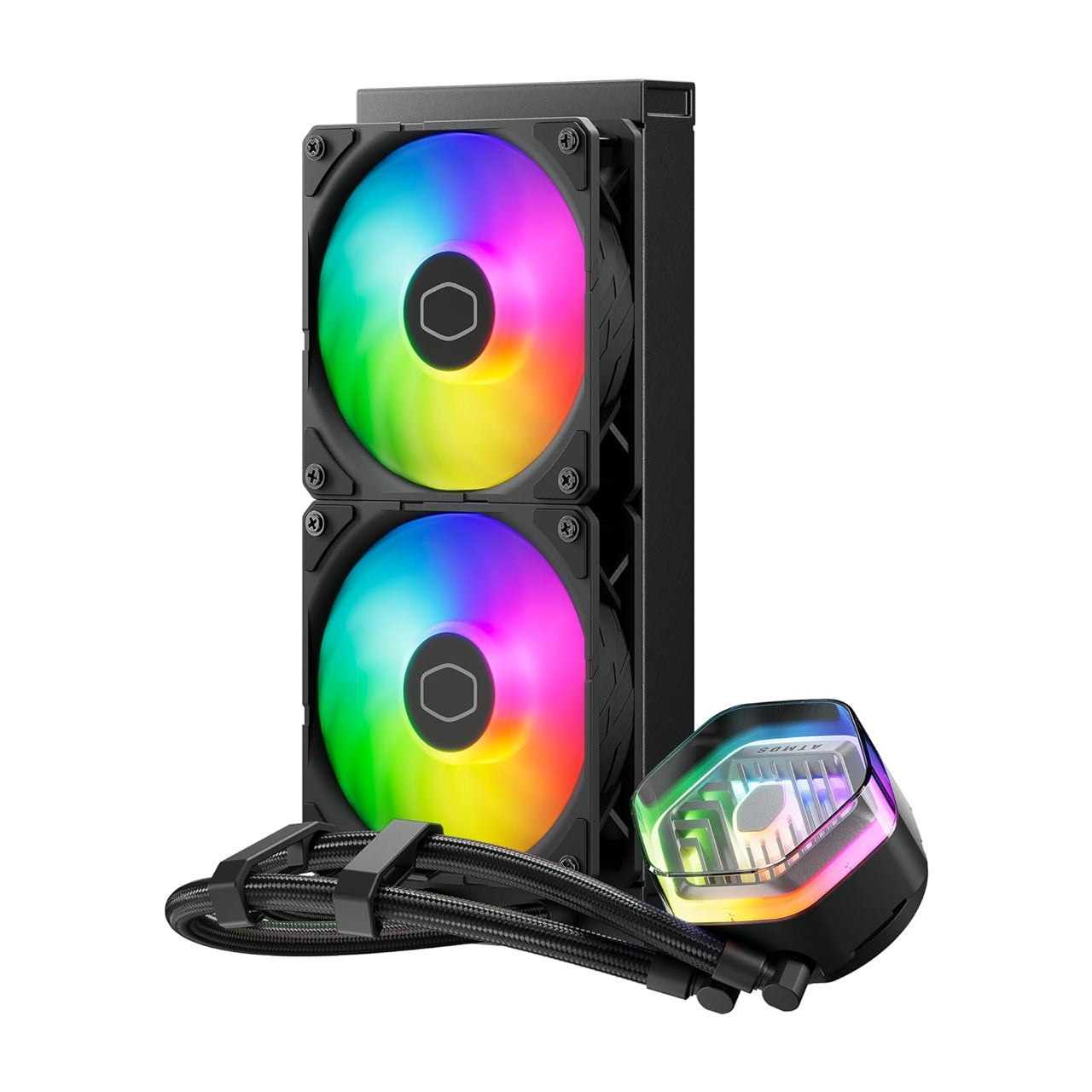 Cooler Master MasterLiquid 240 Atmos ARGB Close-Loop 120mm 4-Pin PWM 2500RPM AIO Liquid Cooler - Black (MLX-D24M-A25PZ-R1)