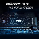 Kingston SFYRD/2000G Fury Renegade 2TB PCIe Gen 4.0 NVMe M.2 Internal Gaming SSD | Up to 7300 MB/s  | Works with PS5